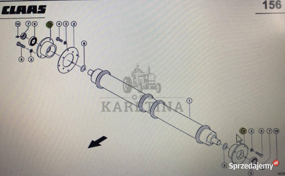 CLAAS 00 0767 575 0Claas Lexion komplet Jastrzębniki