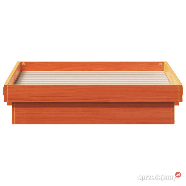 Rama łóżka z LED woskowy brąz lite drewno 194cm Warszawa sprzedam