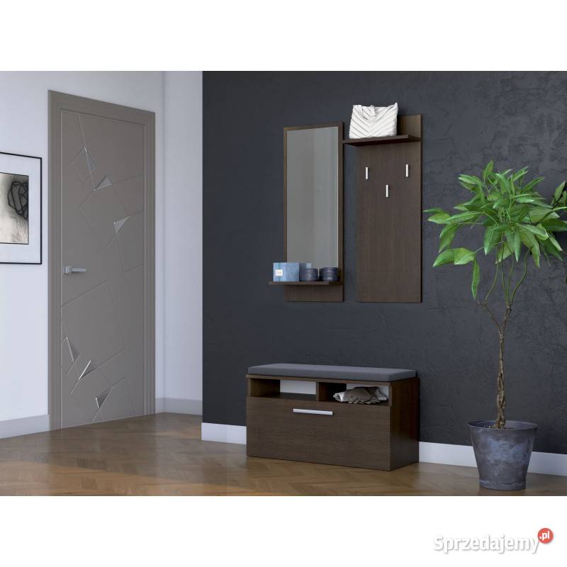 GARDEROBA RIVA DO PRZEDPOKOJU ZESTAW WENGE