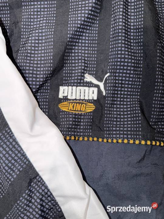 Puma King Vintage 90s Jacket Black Retro Kurtki i płaszcze Kraków