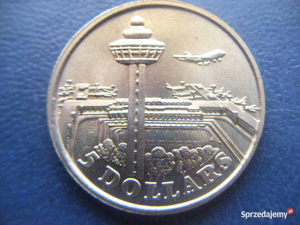 Stare monety 5 dolar 1981 Singapur Numizmatyka Lesko sprzedam