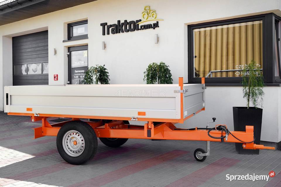 Przyczepa rolnicza jednoosiowa 2T ALU Geograss Przyczepy rolnicze podkarpackie Tajęcina sprzedam