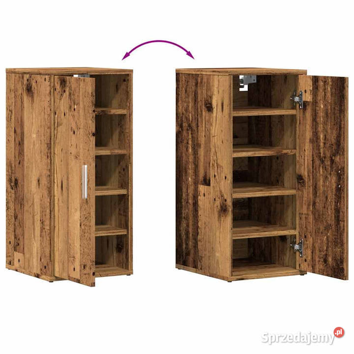 Szafka na buty stare drewno 32x35x70 płyta mazowieckie