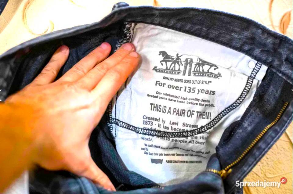 Klasyczne Jeansy Levi Strauss męskie rozmiar W34 Poraj sprzedam