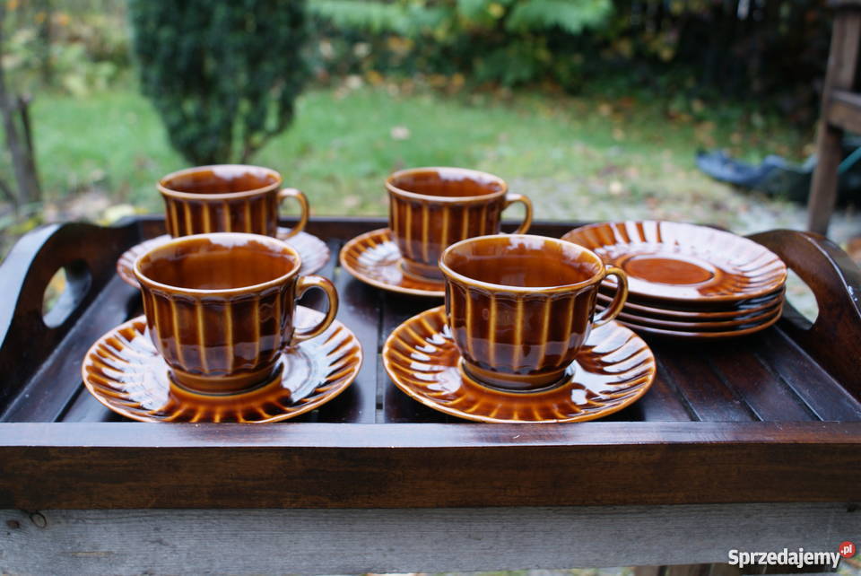 Filiżanki z porcelitu Pruszków vintagePRL Warszawa