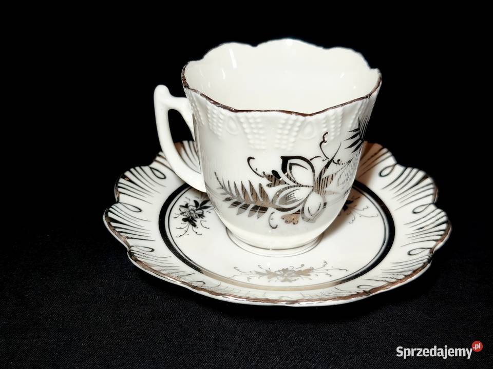 Zestaw kawowy Josepha Schachtela Zofiówka Porcelana i szkło lubelskie