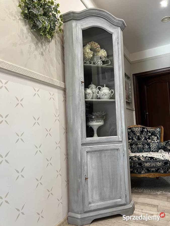 Narożna witryna szara shabby sprzedam