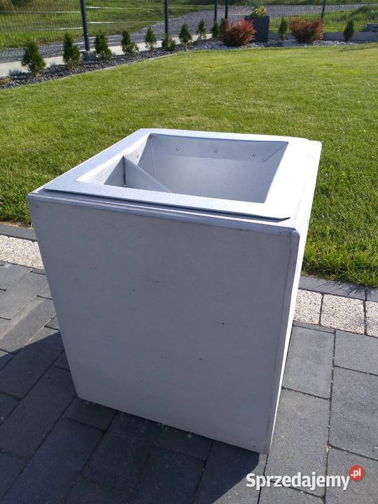 Kosz betonowy 30 l z wkładem z popielnicą Koszalin