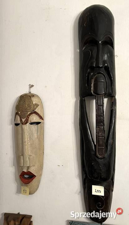 Kolekcja figury rzeźby maski Łódź