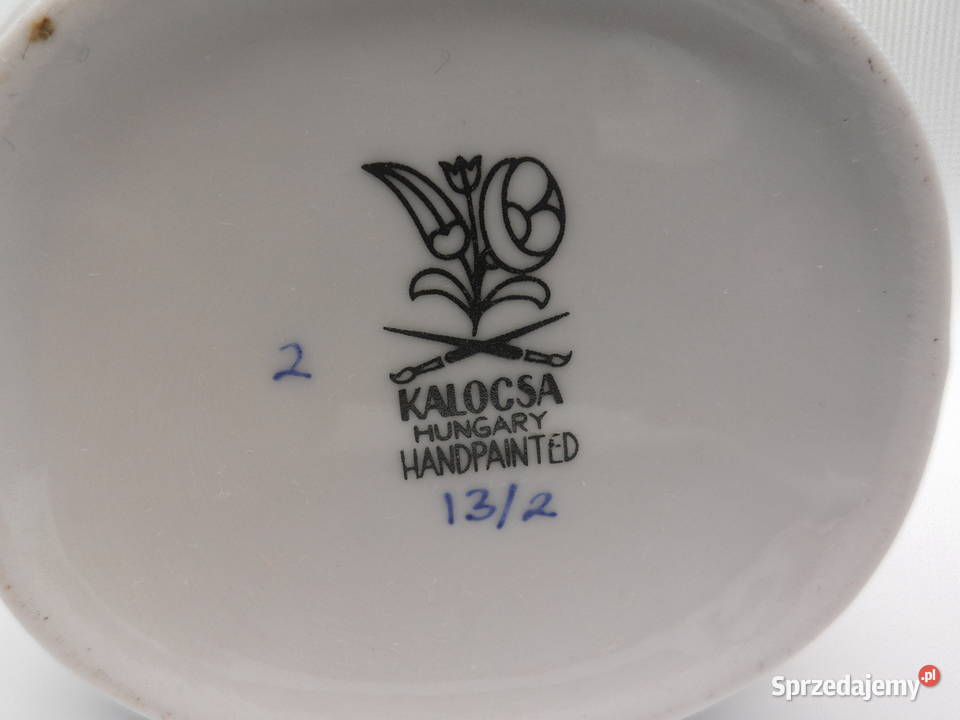 Stary Porcelanowy Pojemnik na Przyprawy Kalocsa wielkopolskie Raszków