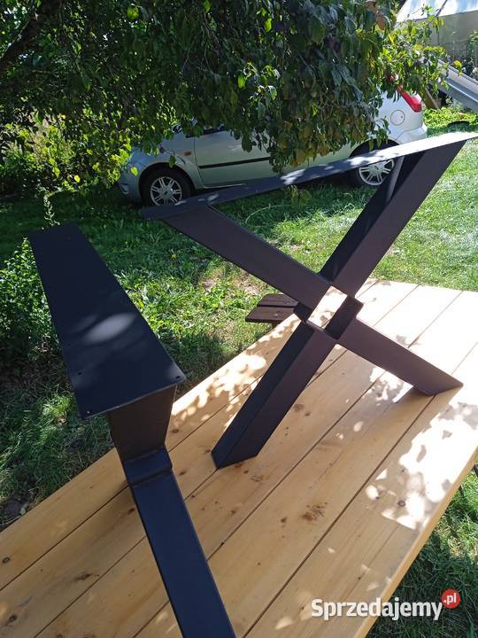 Nogi stołu loft industrial z belką pomorskie