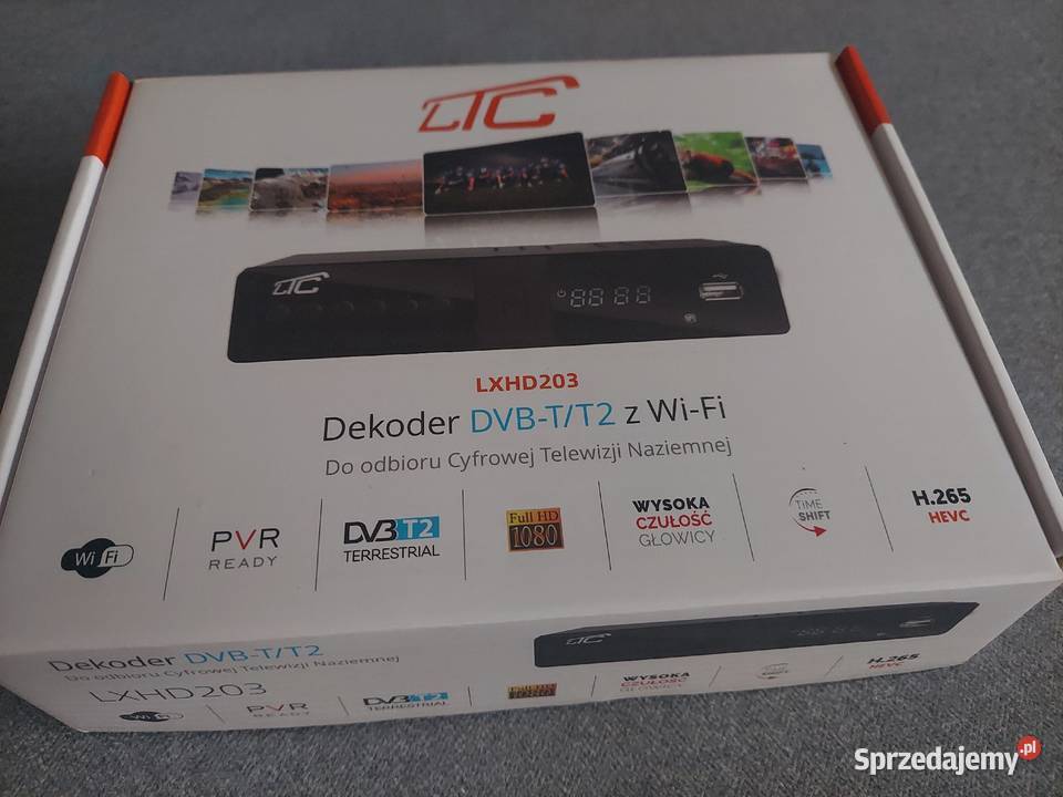 Dekoder dvbt2 Hevc z wifi Gwarancja Pozostałe Czarna Woda