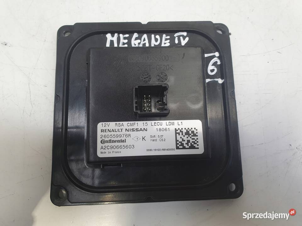 Renault Megane IV PRZETWORNICA LAMPY LED Moduł Rudka sprzedam
