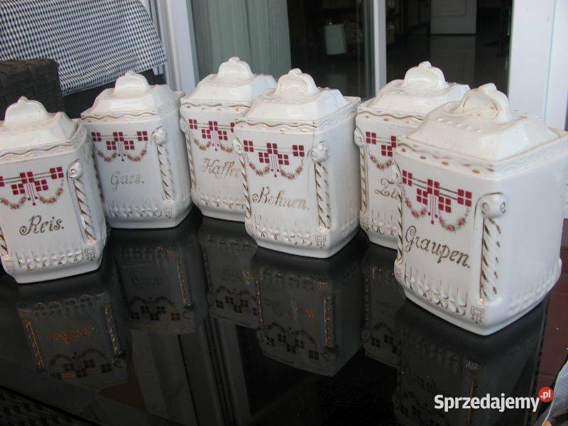 stare porcelanowe pojemniki kuchenne Akcesoria kuchenne Gorzów Wielkopolski