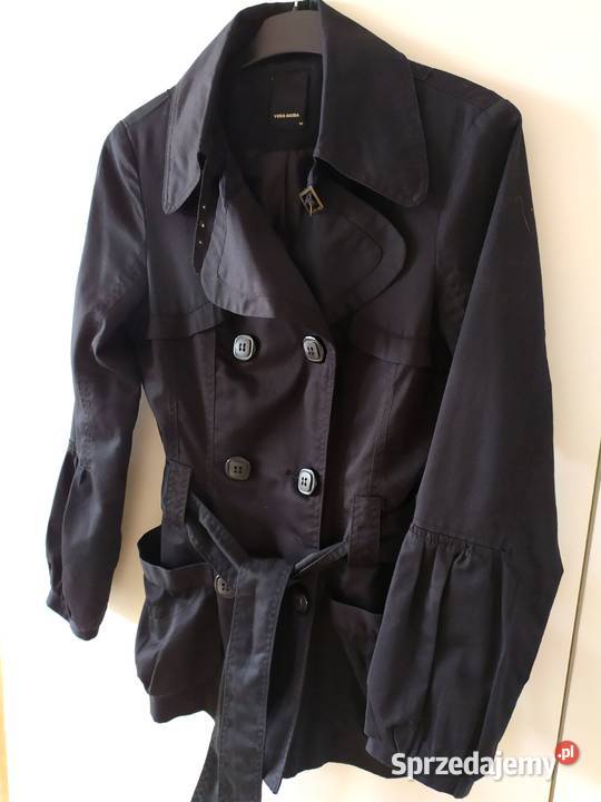 Trencz czarny płaszcz dwurzędowy 38 M Vero Moda Koszalin