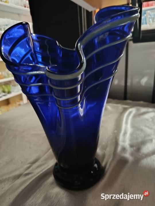 Wazon kobaltowy w oplocie ZHorbowego Warszawa sprzedam