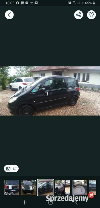 Peugeot 1007 stan zero rdzy 2006 SPORT felgi Alu Myślenice sprzedam