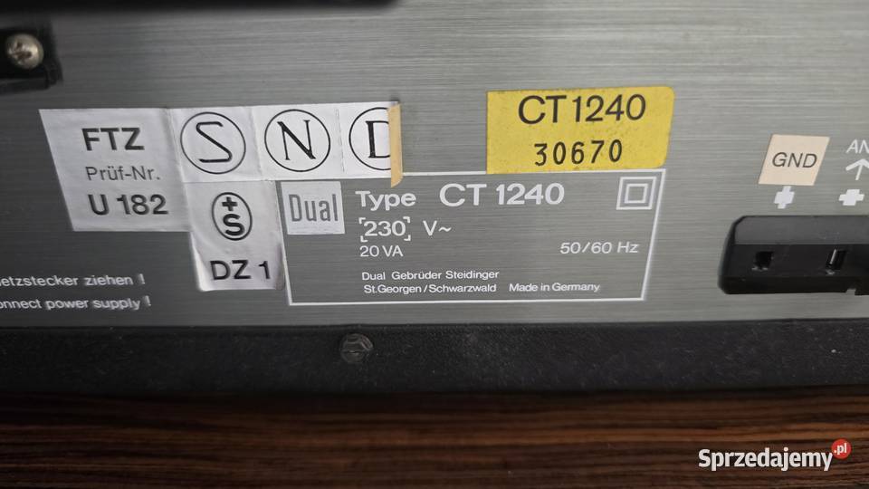 Stereo Tuner Dual CT 1240 vintage