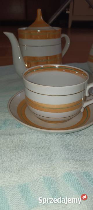 Zostaw Porcelany kawowy pozłacany