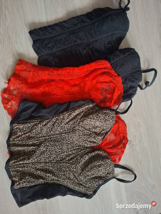 Komplet 3 koszulek gorsetowych Kielce