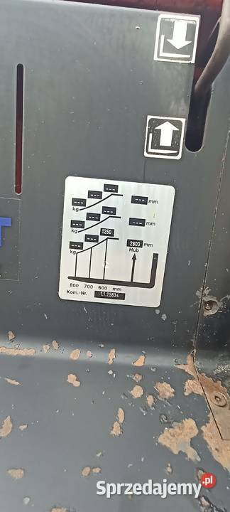 Paleciak Wózek paletowy z masztem