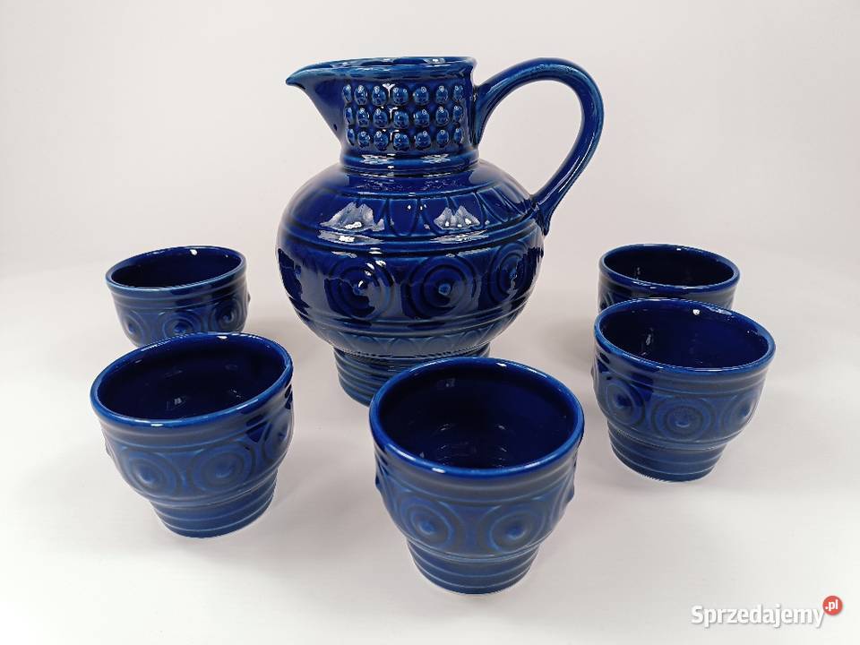 Ceramiczny zestaw do napojów vintage