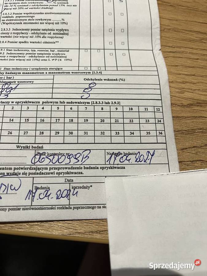 Opryskiwacz zawieszany 800l15m Biardzki stan Sahryń sprzedam