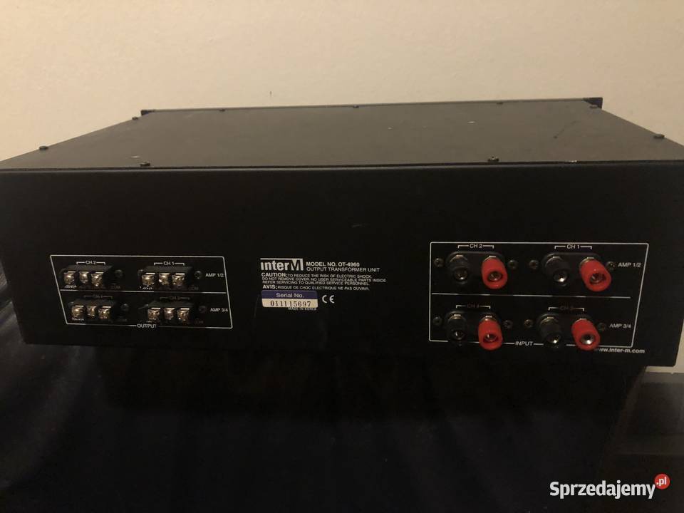 Końcówka mocywzmacniacz INTERM 4x230Watt Iława