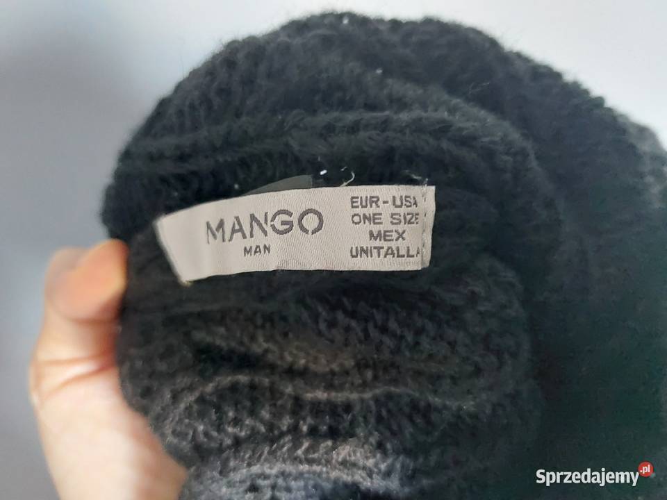czapka zimowa Mango męska czarna one size Dla mężczyzn Poznań