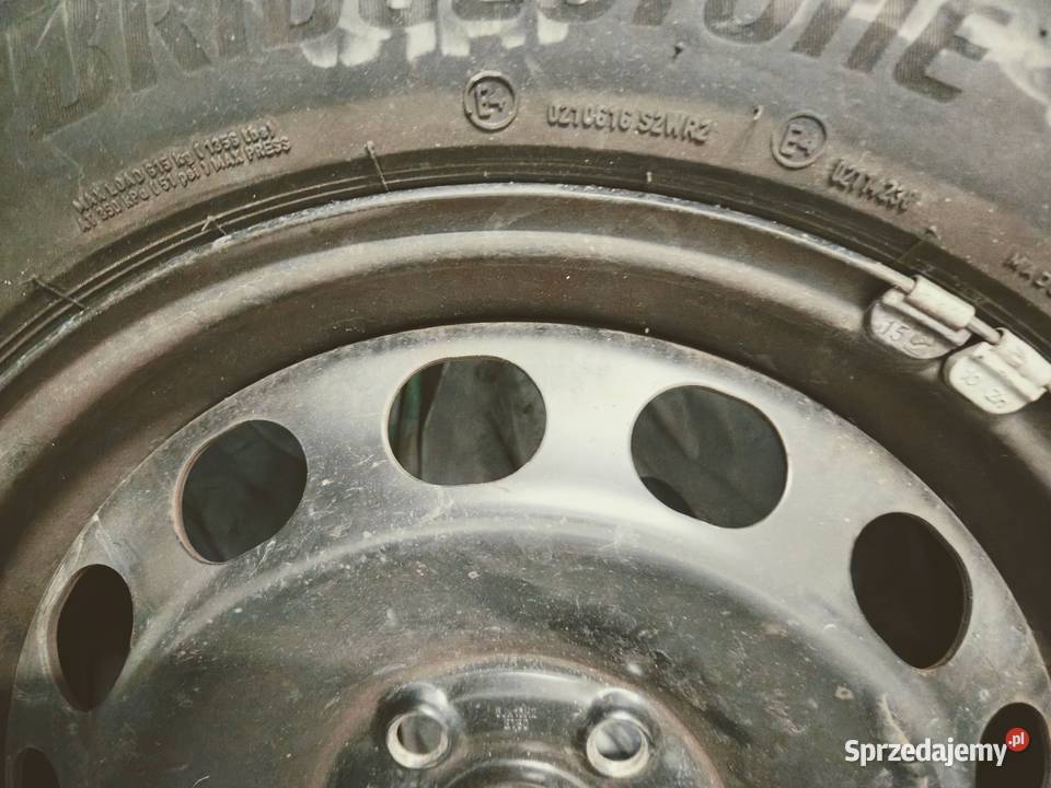 Opony z felgą zimowe Bridgestone Poznań sprzedam