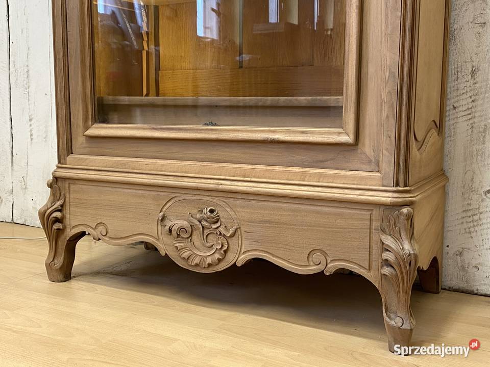 BIBLIOTEKA witryna oczyszczona Ludwik XV Francja 105cm Meble Poznań