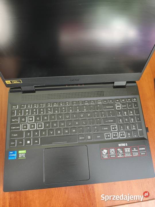 Acer Nitro 5 12th RTX6Gb Windows 11 nowy Intel Core i5 Busko-Zdrój