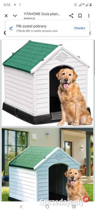 YITAHOME Duża plastikowa budka psa na zewnątrz Zawiercie