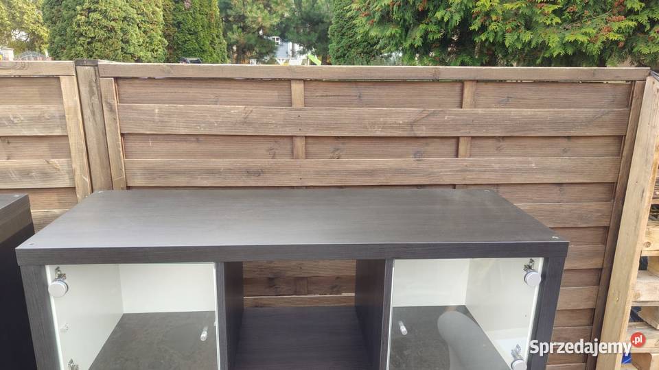 Komplet IKEA Kallax czarnobrąz regał 4x3 4x2 4x1 Warszawa