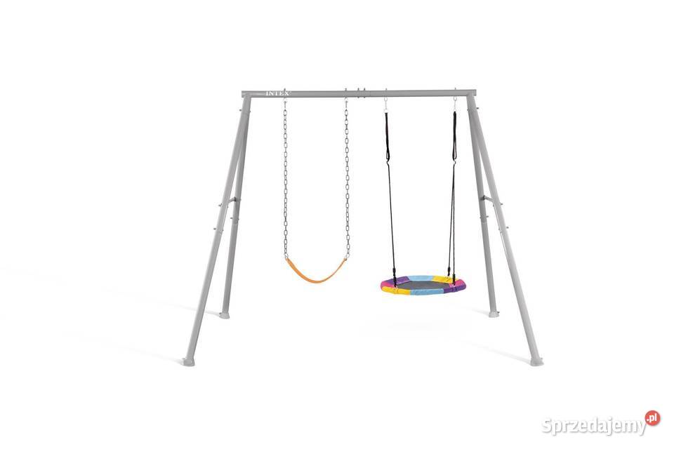 Solidna huśtawka ogrodowa 2 funkcje pas i Poznań