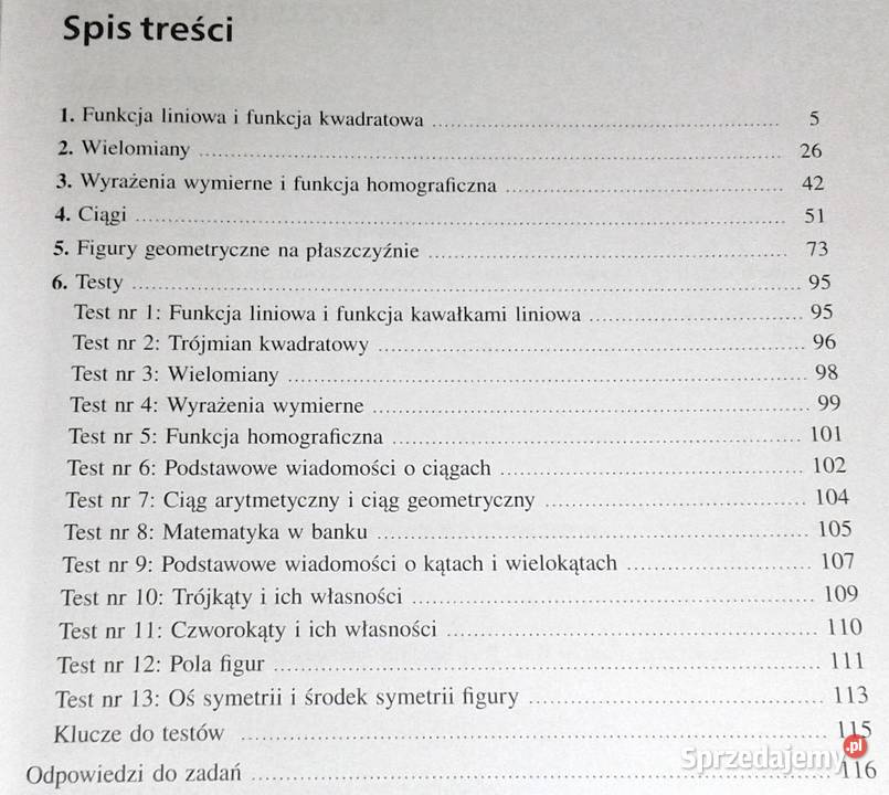 Matematyka 2 Zbiór zadań Zakres podstawowy M Chełm sprzedam