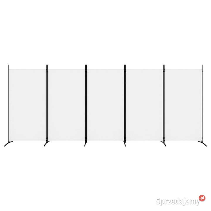 vidaXL Parawan 5panelowy biały 433x180 SKU350266 Ścianki i parawany