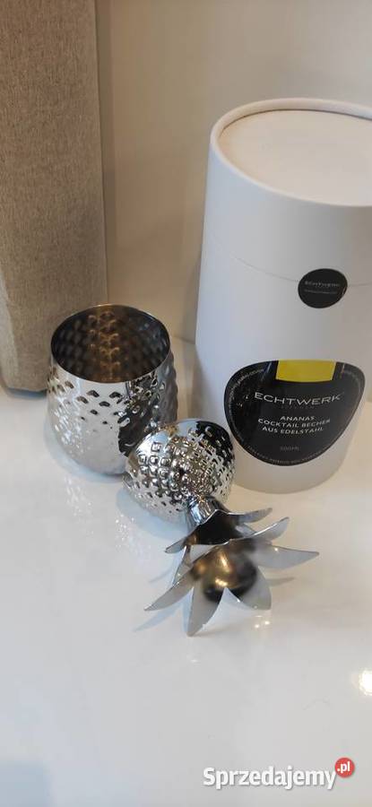 Kubek ze stali nierdzewnej ananas Warszawa sprzedam