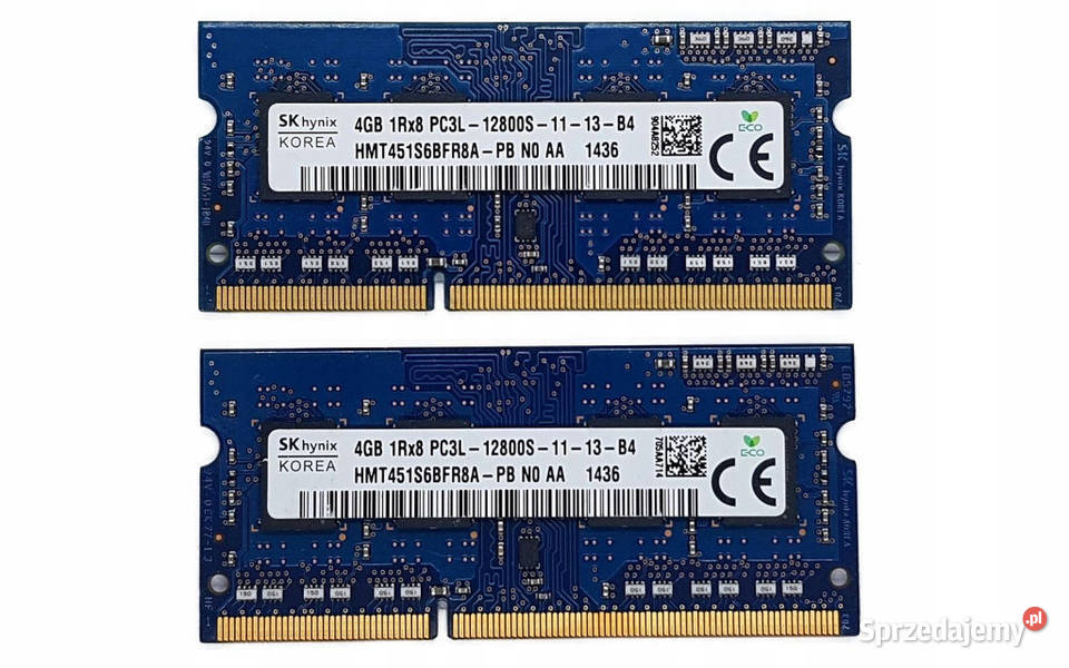 PAMIĘĆ RAM Samsung 8GB 2x4GB DDR3 SODIMM PC3L Warszawa