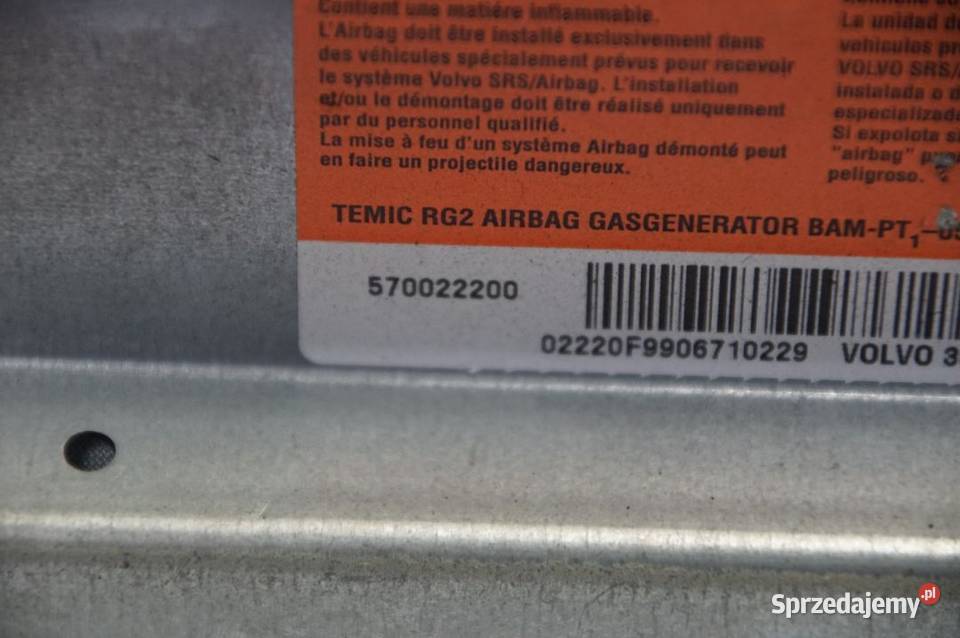 PODUSZKA AIRBAG VOLVO V40 570022200 Lipno