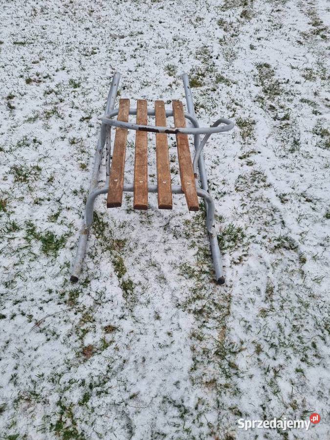 Sanki metalowe z oparciem Lublin sprzedam