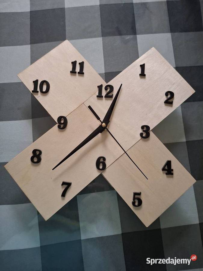 Zegar drewno 30 łódzkie Łódź