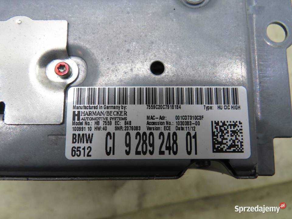 RADIO NAWIGACJA CZYTNIK BMW 6 F06 F12 F13 sprzedam