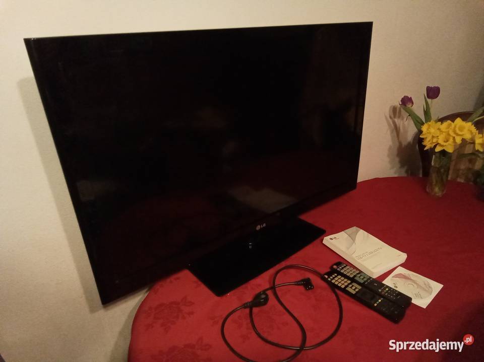 Lg telewizor 42LD550ZC dwa piloty i instrukcja z Warszawa