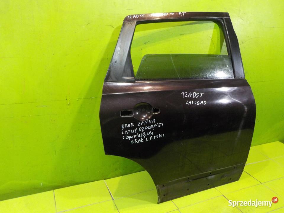 NISSAN QASHQAI J10 I 2 09r 5D drzwi prawe tyl Suków