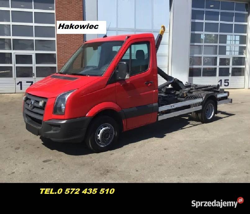 Maly Hakowiec VW Crafter do wywozu odpadow śmieci