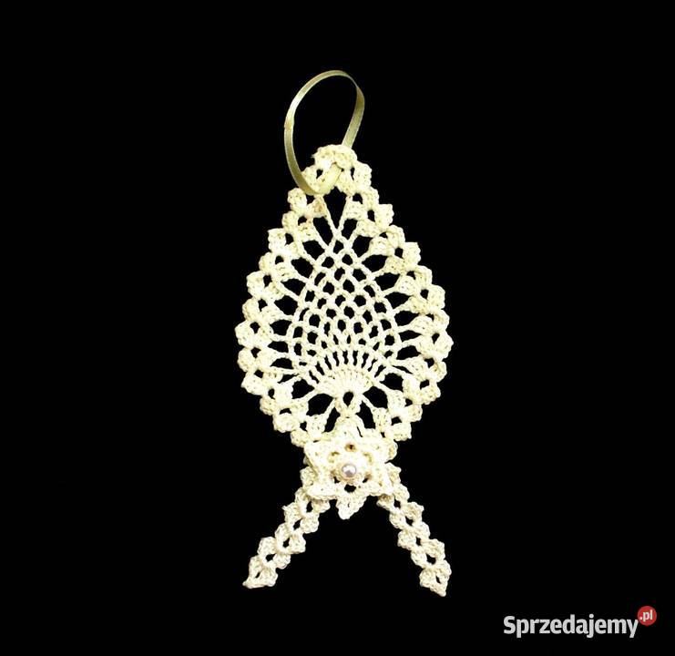 Zawieszka ozdoba na okno szydełkowa 14 Z214 Kluczbork