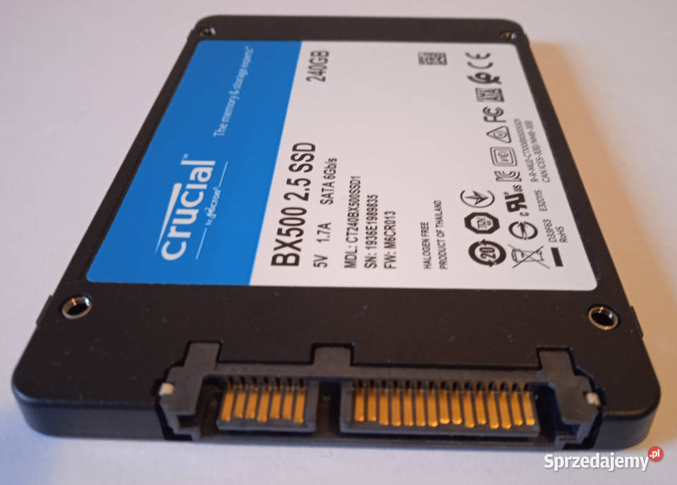 Dysk SSD Crucial BX500 25 240GB SATA III 6Gbs Poznań