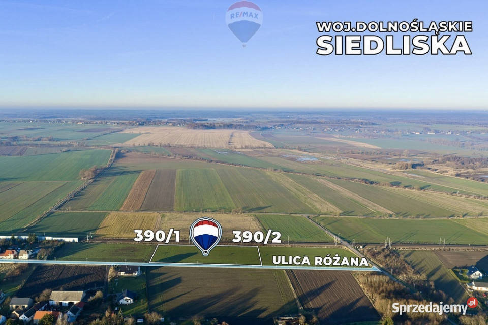 Dwie działki 6859 m w pobliżu Legnicy Siedliska