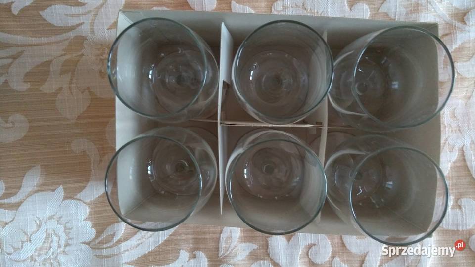 Komplet kieliszków do białego wina 6 sztuk nowe